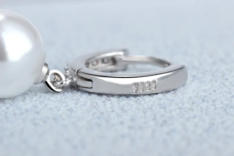 Süßwasserperlen Ohrringe 925 Sterling Silber